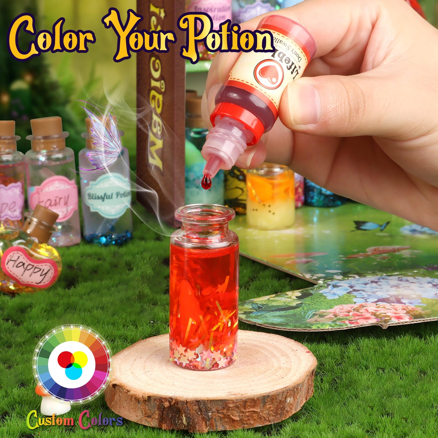 Wookidel Fairy Magic Kit for Kids — 22 Potion Bottles Craft Set