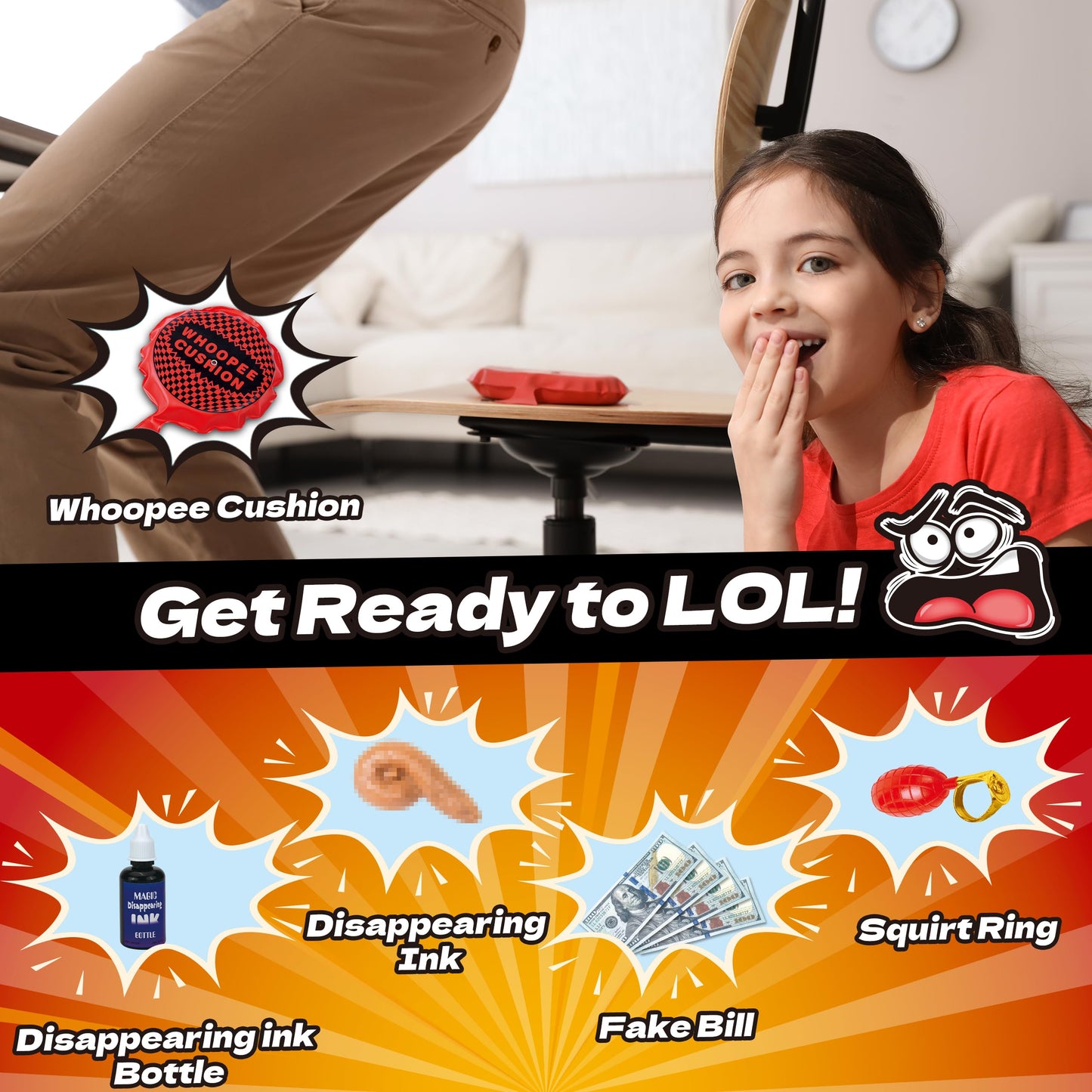 wookidel Prank Kit – 25 PCS Prank Toys for Kids & Adults
