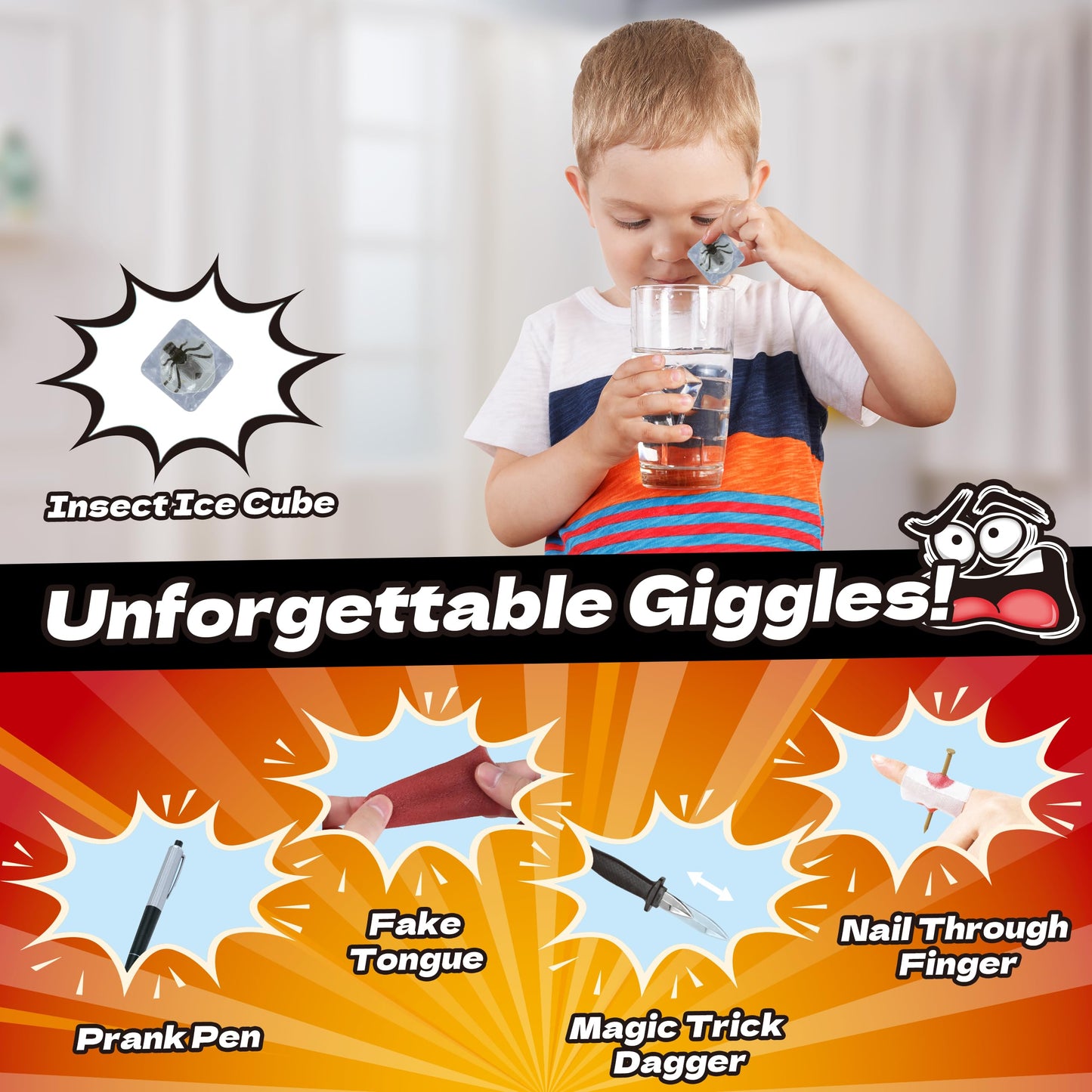 wookidel Prank Kit – 25 PCS Prank Toys for Kids & Adults