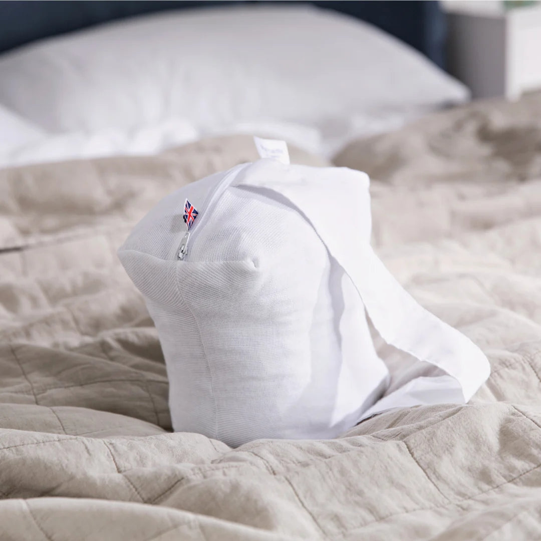 Organic Buckwheat Knee Pillow – Natural Side Sleeper Leg Support Cushion