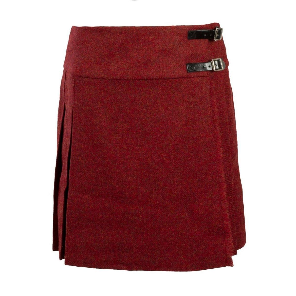 Wool Ladies Knee Length Pleated Kilt Skirt