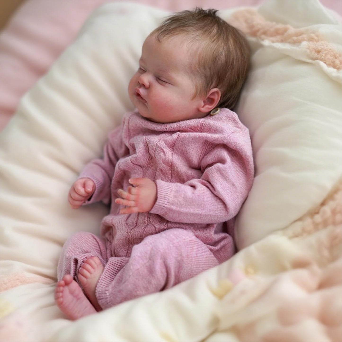 WOOROY Realistic Reborn Baby Dolls – 18-Inch Sleeping Newborn Girl