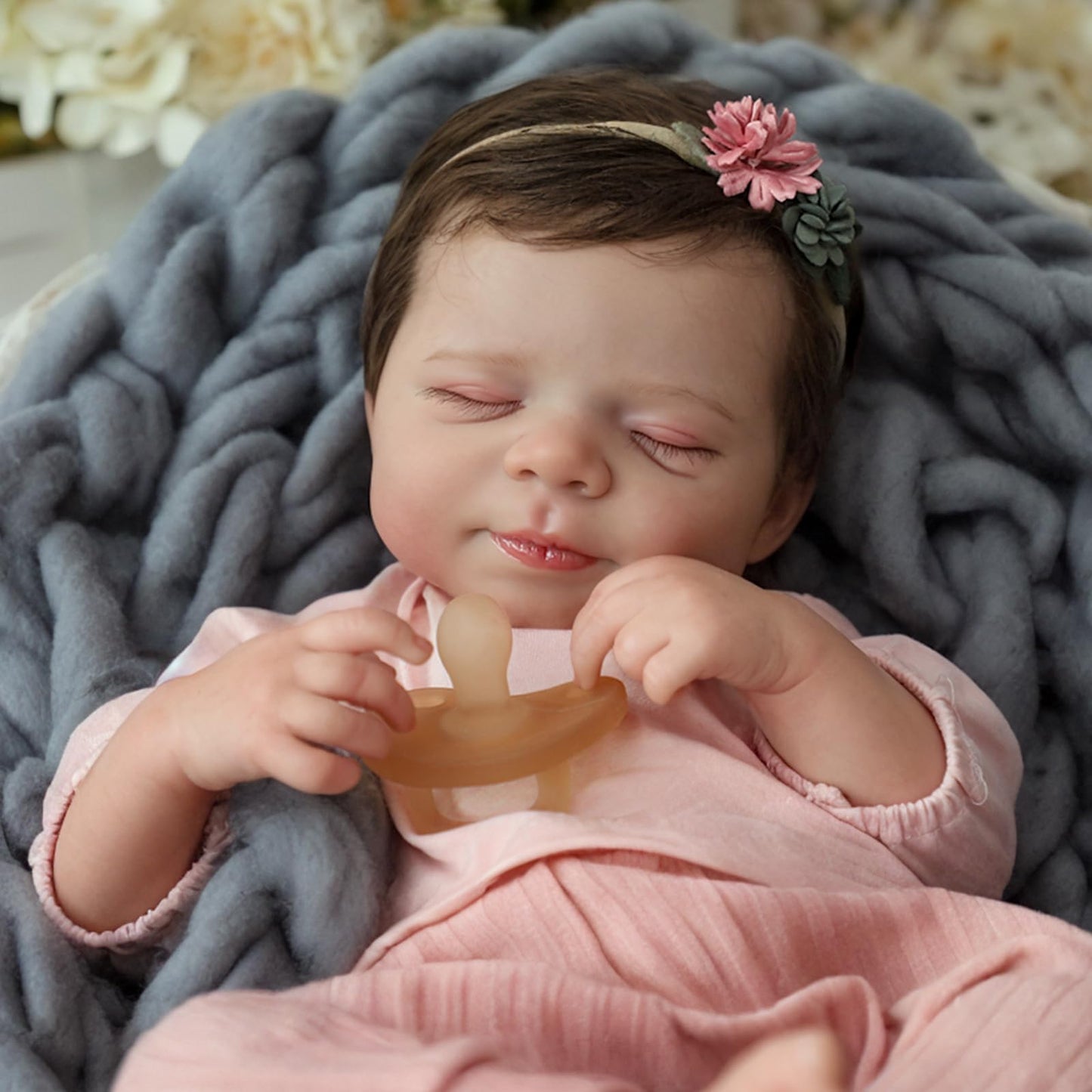 WOOROY Reborn Baby Doll - 18in Full Body Vinyl Girl, Ages 3+ Safe Gift
