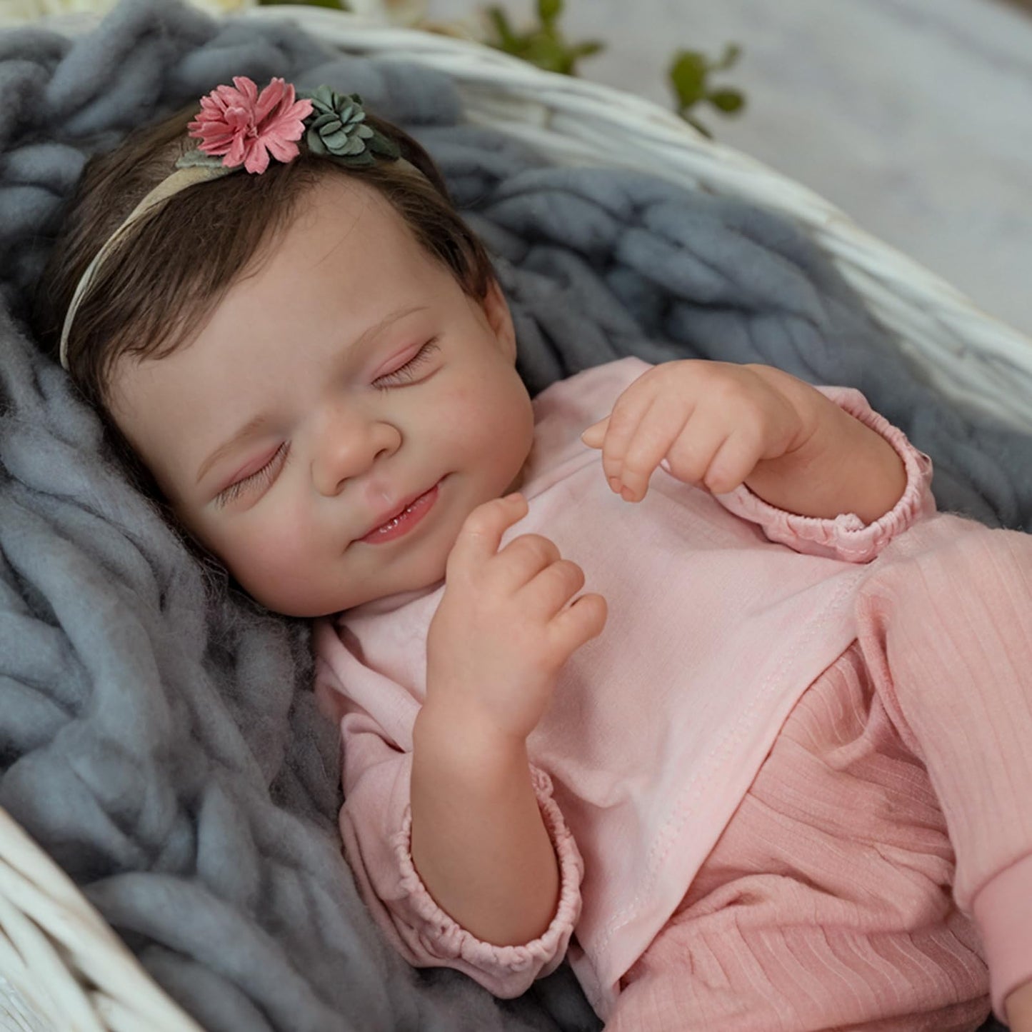 WOOROY Reborn Baby Doll - 18in Full Body Vinyl Girl, Ages 3+ Safe Gift