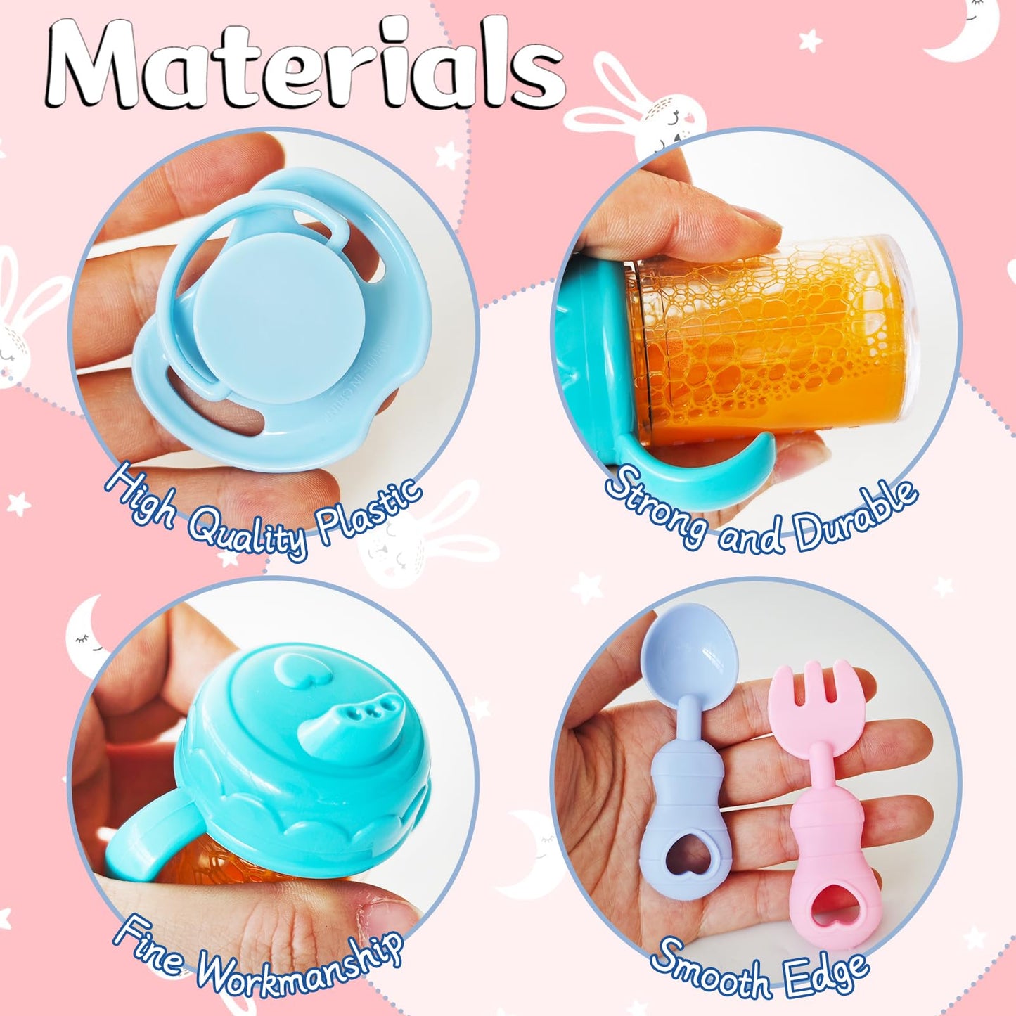 Woozettn 13-Piece Baby Doll Feeding Set | Magic Bottle & Accessories