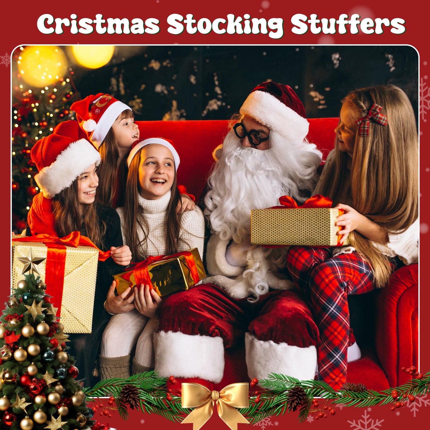 Woplagyreat Christmas Tree Fidget Toys – Push Bubble Pop Toy for Kids & Adults