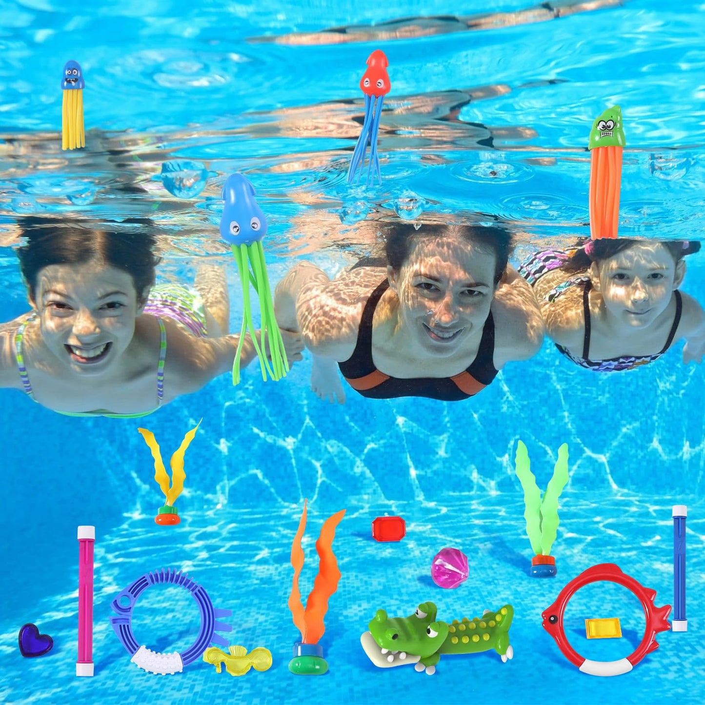 Woplagyreat 30 Packs Pool Diving Toys for Kids – Pool Games & Treasure Set