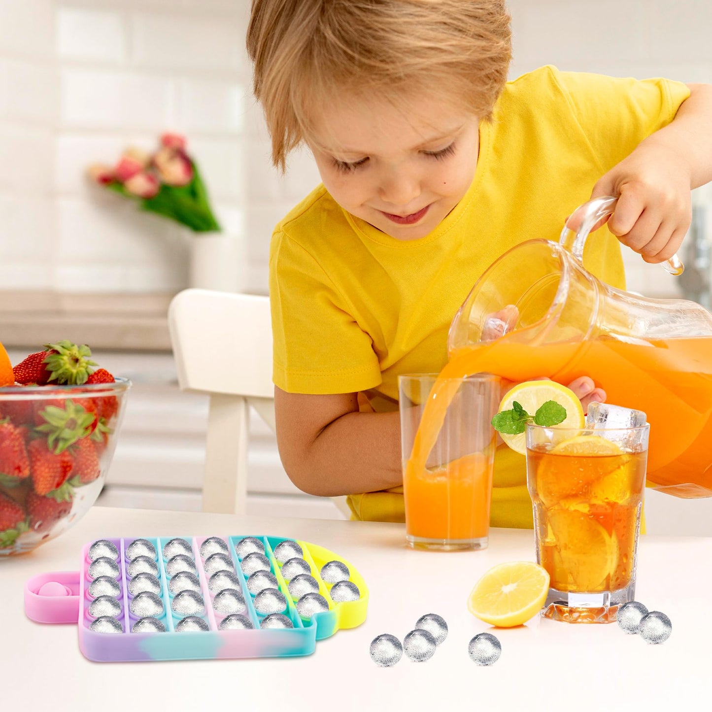 Woplagyreat Ice Cream Fidget Toys – Push Bubble Sensory Toy for Kids & Adults