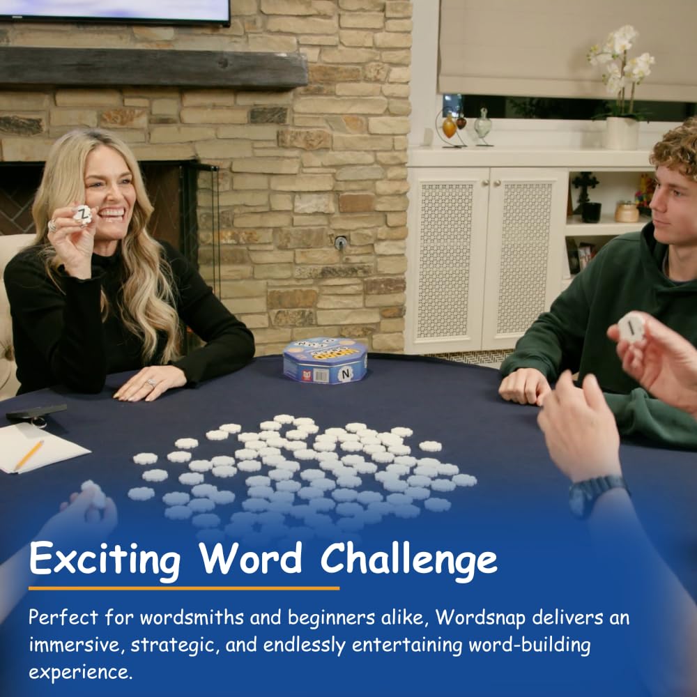 WordSnap Word Strategy Game | Travel-Sized Word Puzzle for Adults, Families & Kids (Ages 8+) | 1-4 Players