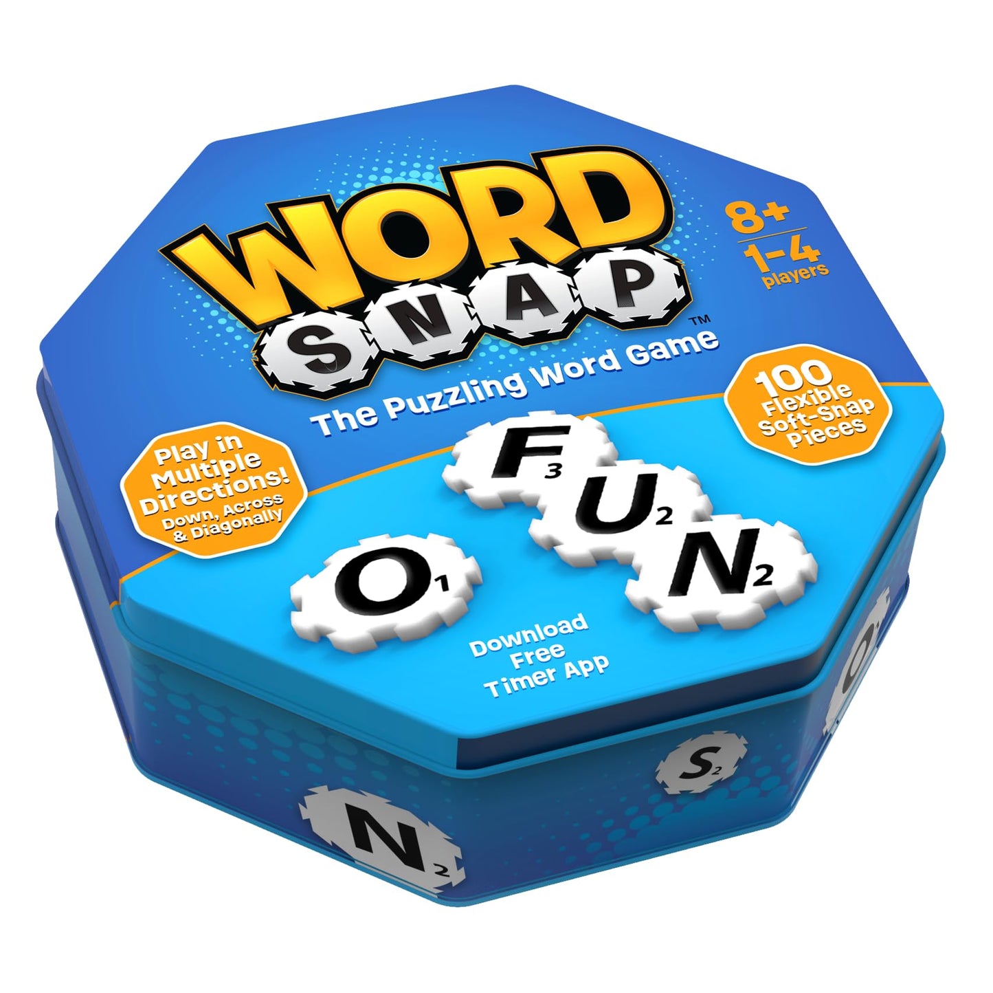 WordSnap Word Strategy Game | Travel-Sized Word Puzzle for Adults, Families & Kids (Ages 8+) | 1-4 Players