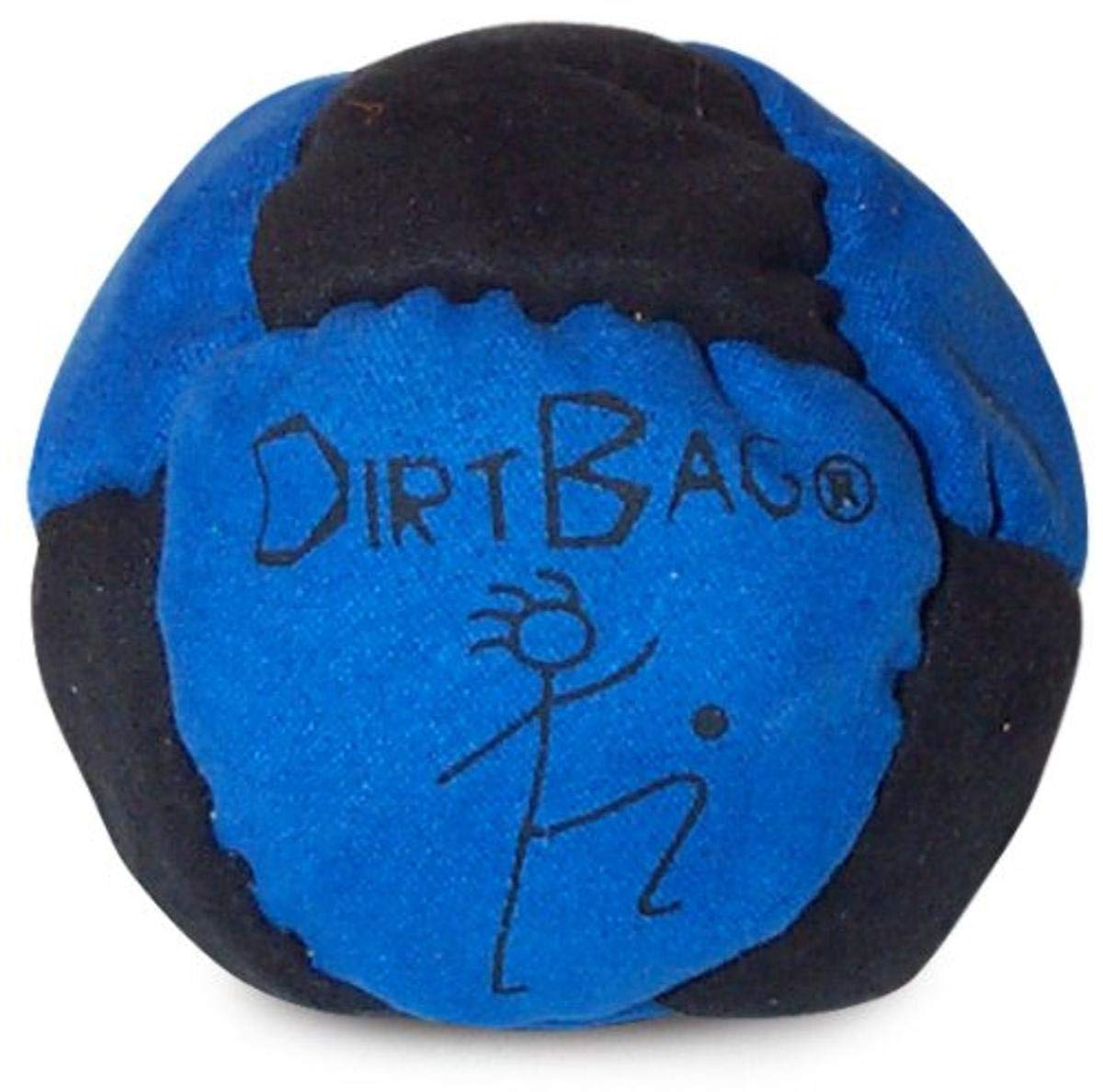 World Footbag Dirtbag Footbag - Blue/Black | Sand-Filled 8-Panel