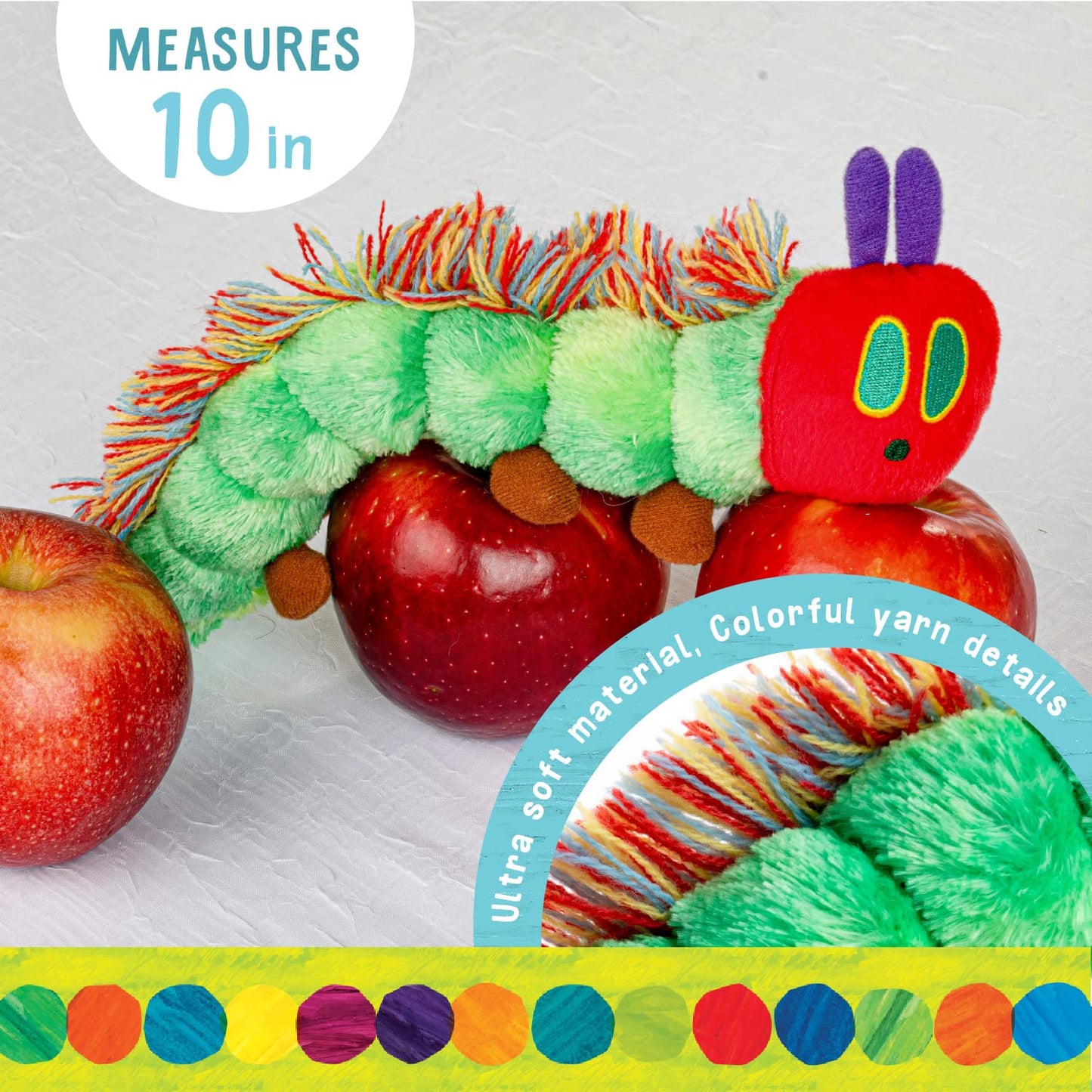 KIDS PREFERRED World of Eric Carle Caterpillar Bean Bag Toy 10in