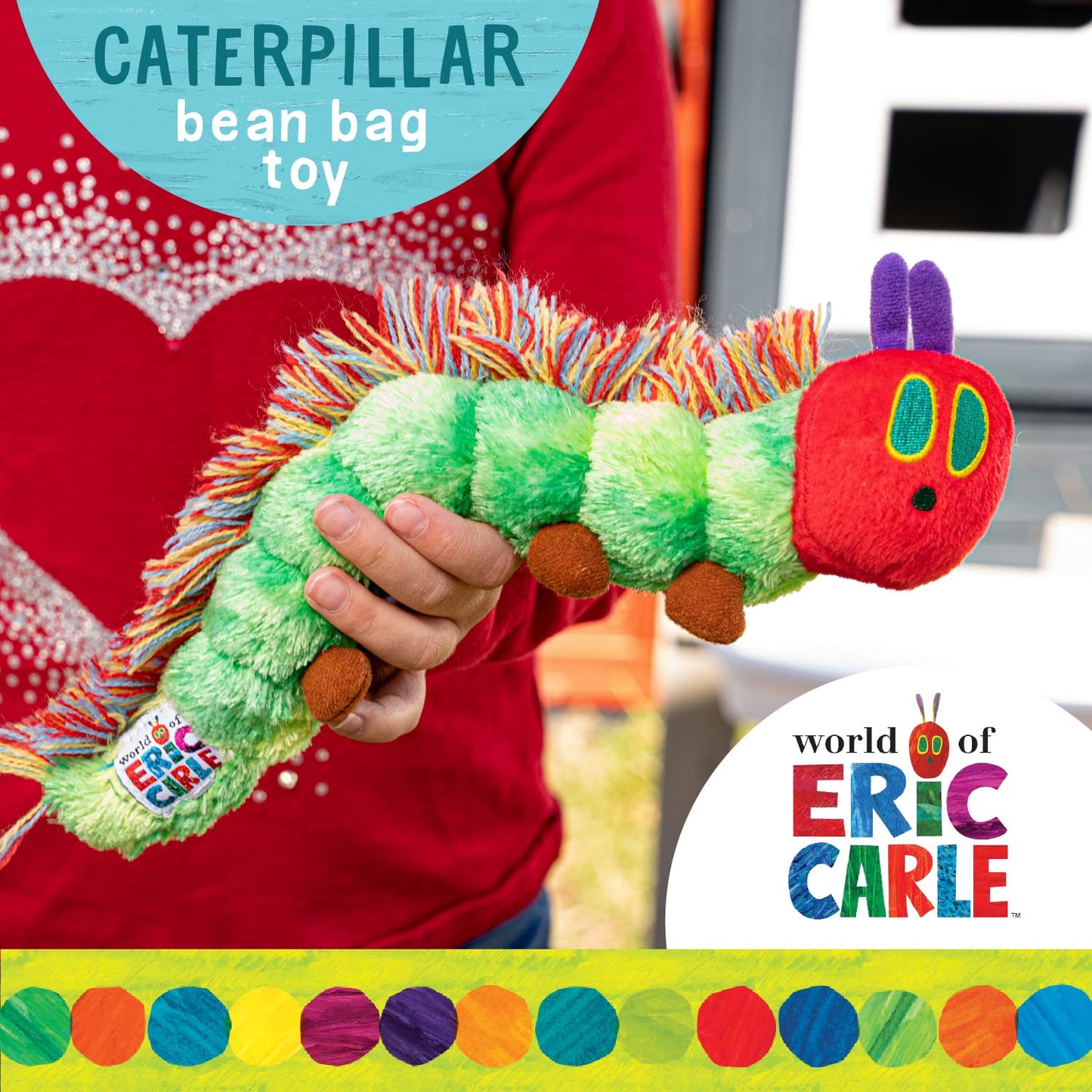 KIDS PREFERRED World of Eric Carle Caterpillar Bean Bag Toy 10in