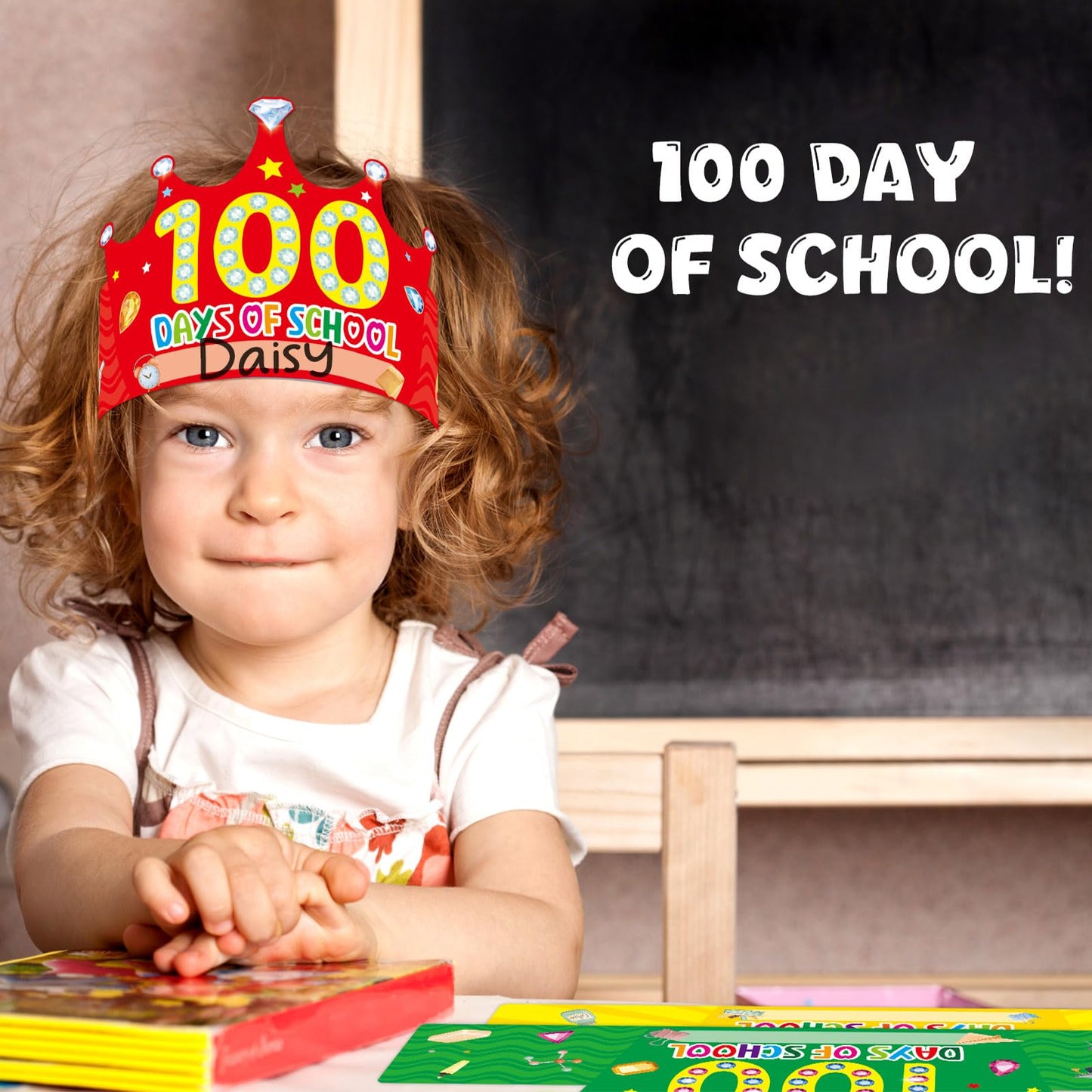 WorldBazaar 100 Days of School Crowns – 36 Pack