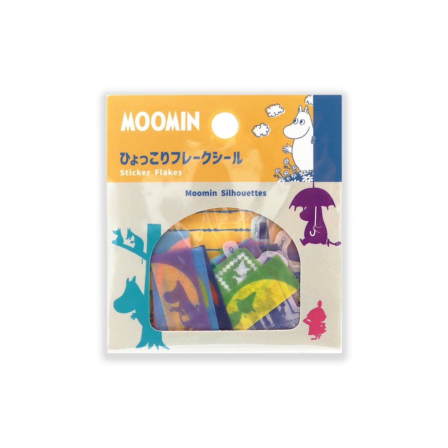 World Craft Moomin Seal Flake Seal Silhouette MOFS-008 – Whimsical Notebook & Letter Decor