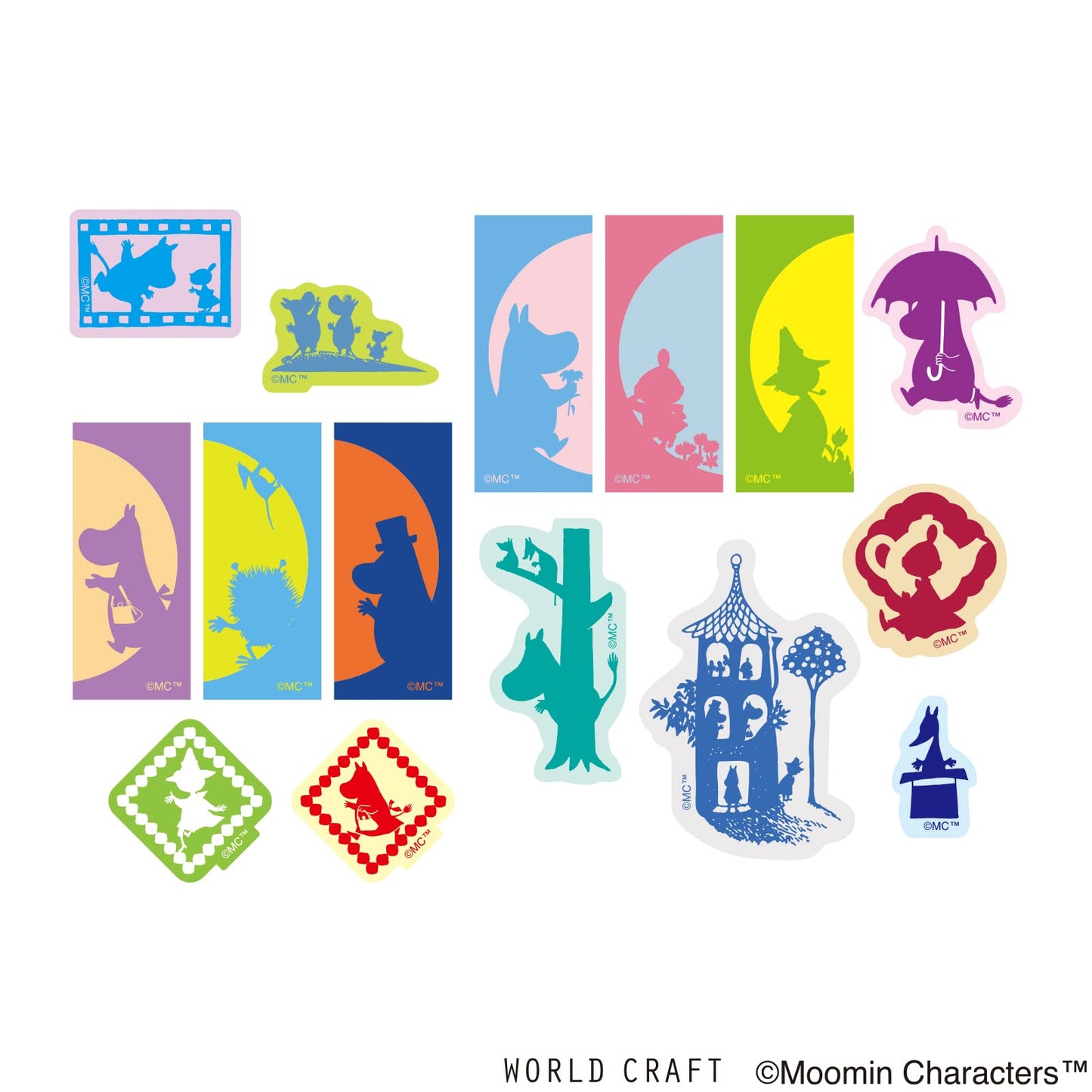 World Craft Moomin Seal Flake Seal Silhouette MOFS-008 – Whimsical Notebook & Letter Decor