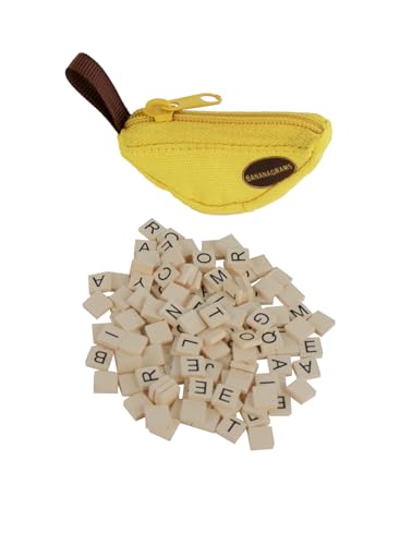 World's Smallest Bananagrams - Family Word Game with Banana Pouch & 144 Tiles | Ages 8+