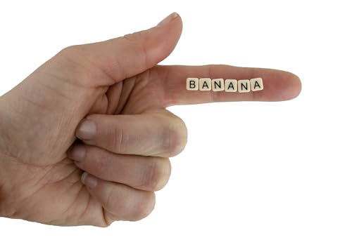 World's Smallest Bananagrams - Family Word Game with Banana Pouch & 144 Tiles | Ages 8+
