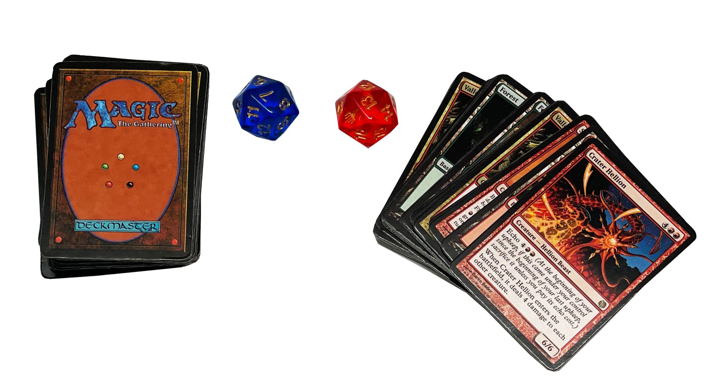 World's Smallest MTG Exclusive Collector Set – Ajani vs Nicol Bolas, Heroes vs Monsters + Dice