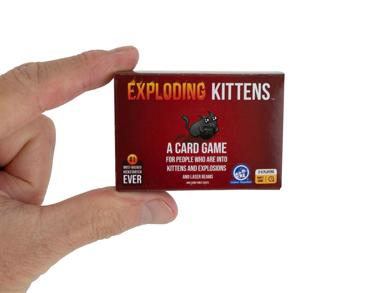 World's Smallest Exploding Kittens: Mini Travel Card Game for Ages 8+ | Family Fun