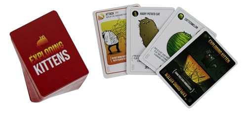 World's Smallest Exploding Kittens: Mini Travel Card Game for Ages 8+ | Family Fun