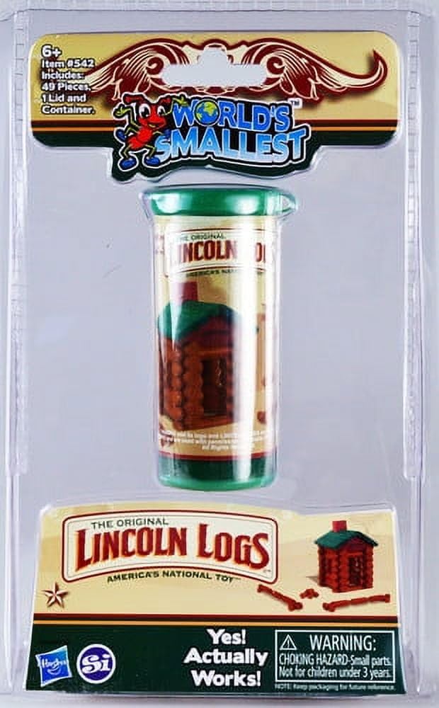 World's Smallest Lincoln Logs – Tiny Buildable Cabins (Hasbro Licensed)