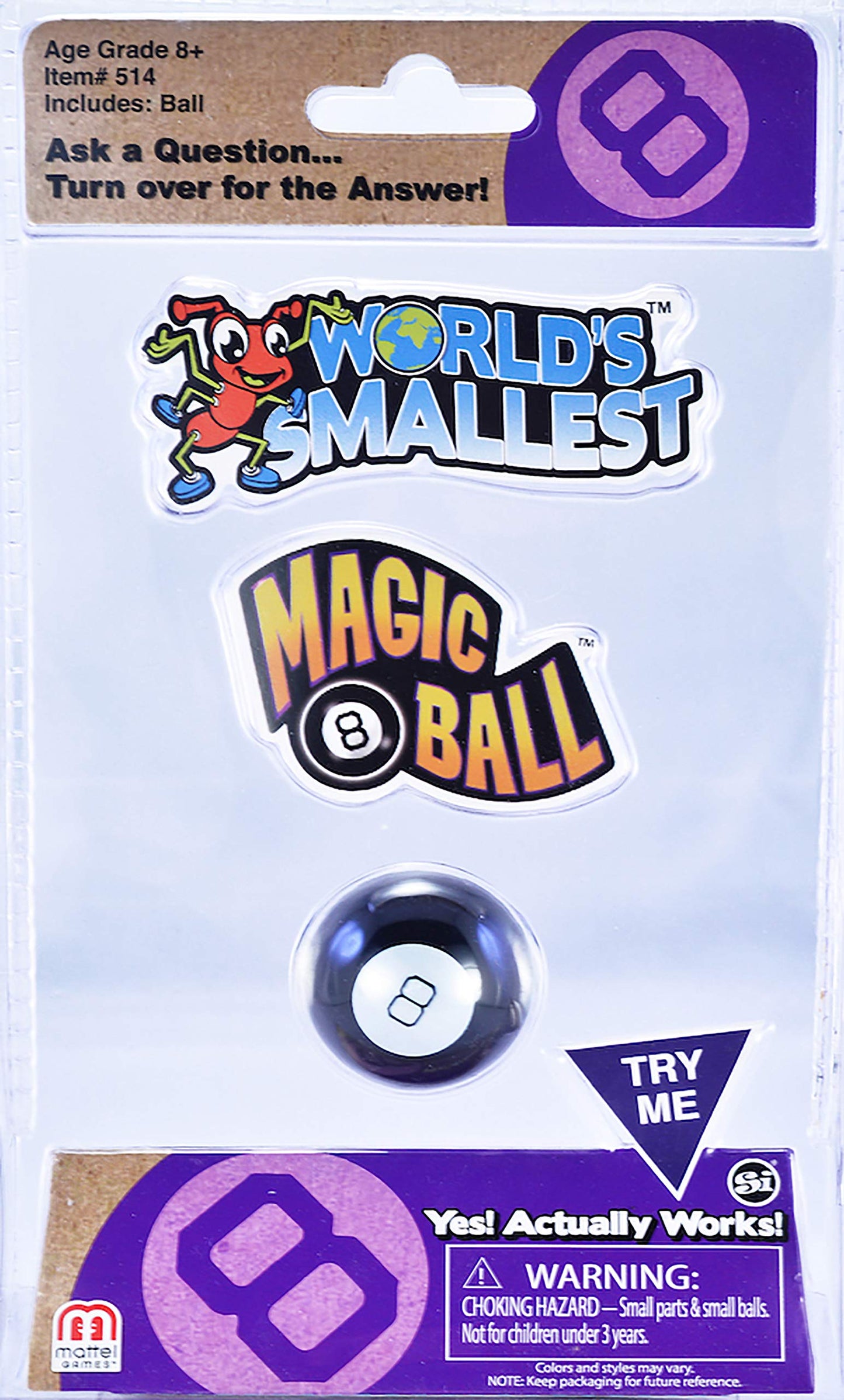 World's Smallest Magic 8 Ball – Miniature Fortune Teller Toy (Officially Licensed)