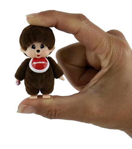 World's Smallest Monchhichi Mystery Box – 2-Inch Flocked Mini Plush, 6 Colors