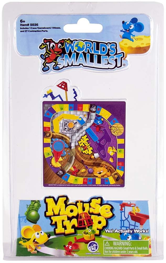 World's Smallest Mouse Trap Game – Portable Miniature Board Game (Ages 6+)