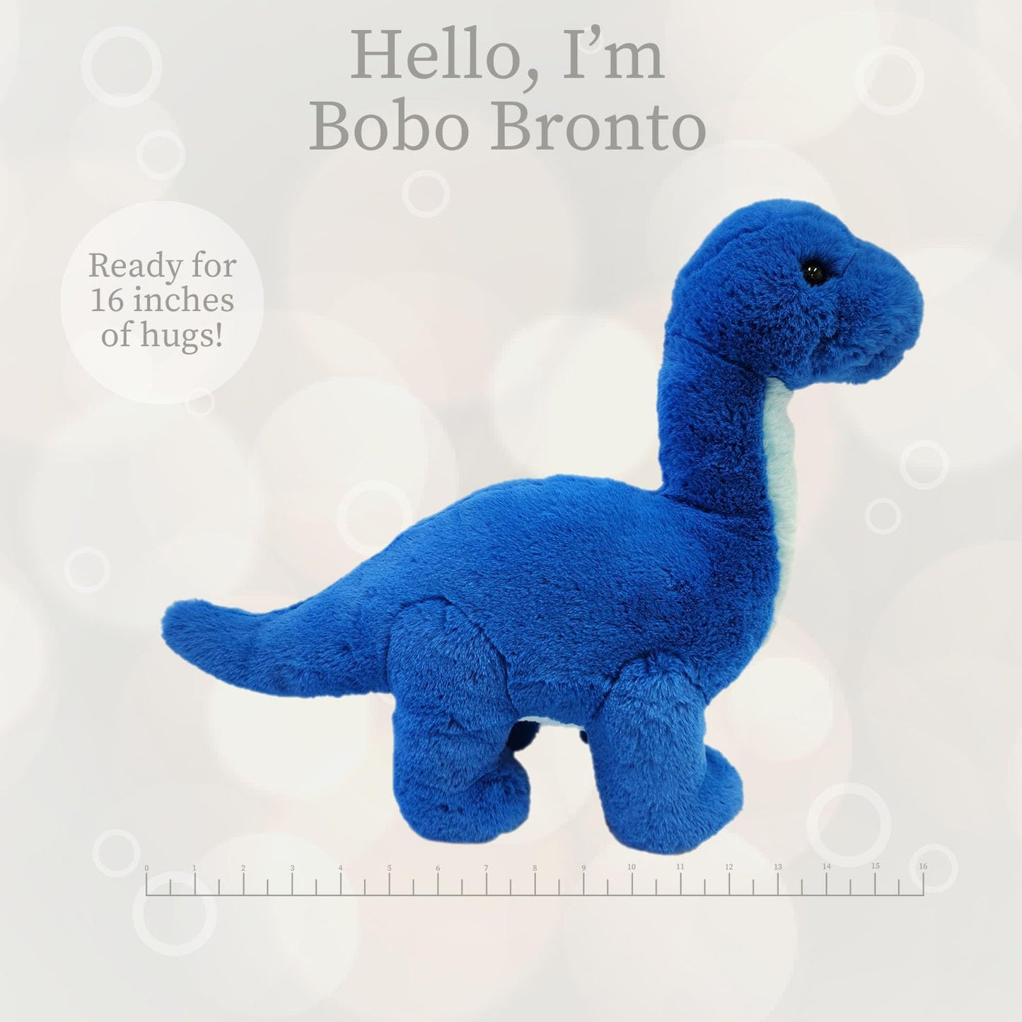 World's Softest Lushee Bobo Bronto 16in Plush Toy | Ultra-Soft Cuddly Companion