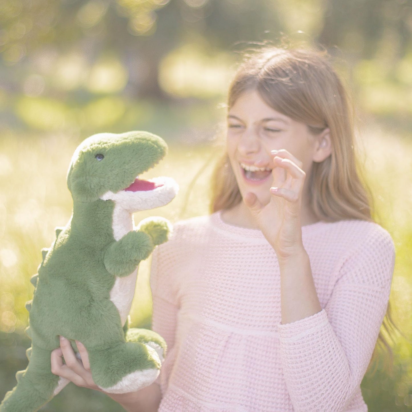 World's Softest Lushee Tex Trex 16-Inch Plush – Ultra-Soft, Safe, Cuddly Toy
