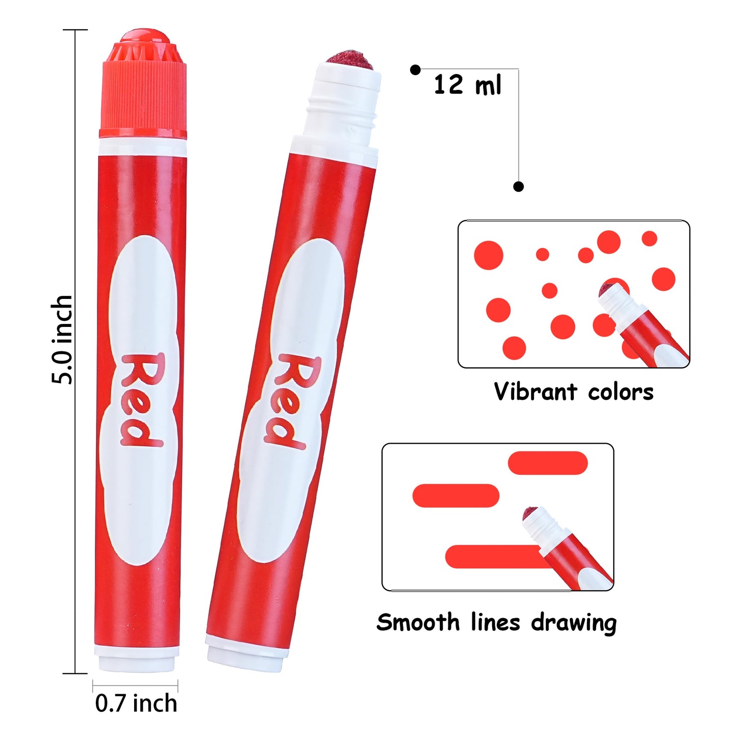 WOSWEL Dot Markers - 10 Colors Washable Kids Art & Craft Set