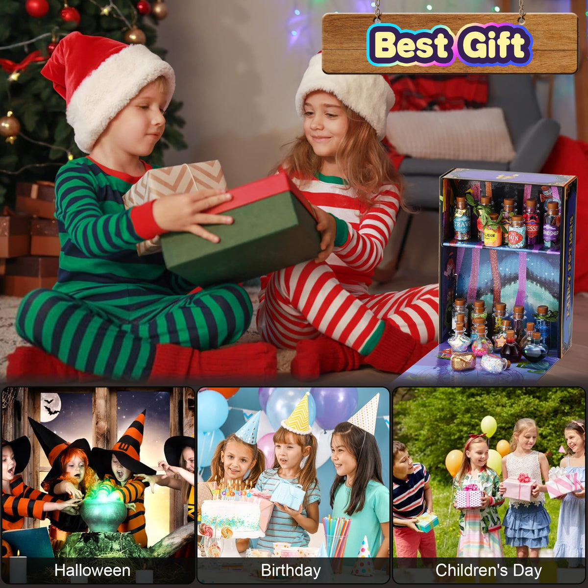 Wothfav Fairy Magic Potion Kit for Kids – 22 Potion Bottles, Creative Craft & Gift Idea