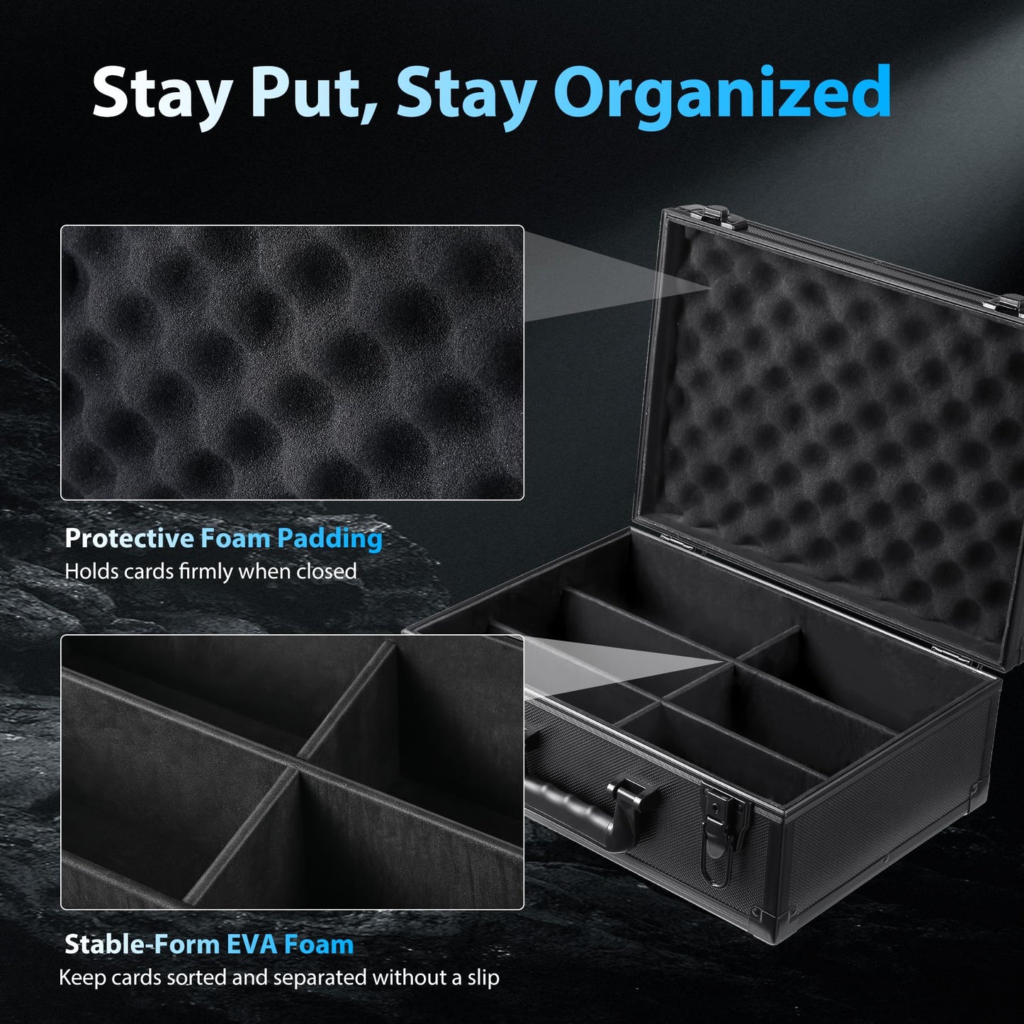 WOT I Trading Card Storage Box – 600+ Toploaders & Secure Case