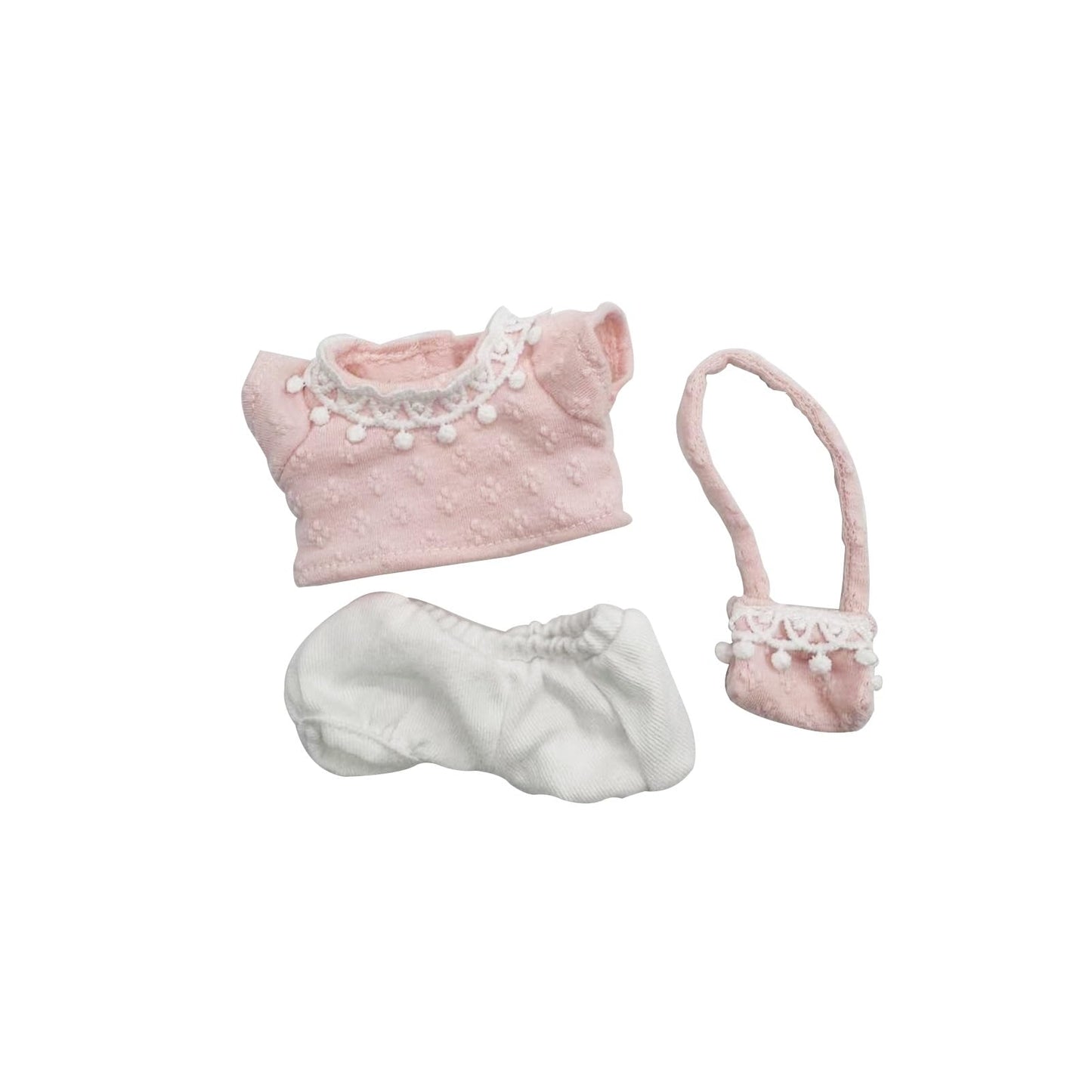 Wovglap 17cm Doll Clothes Set – Pink 2 Kawaii Dress Up for La Bubu Labu bu Pendants