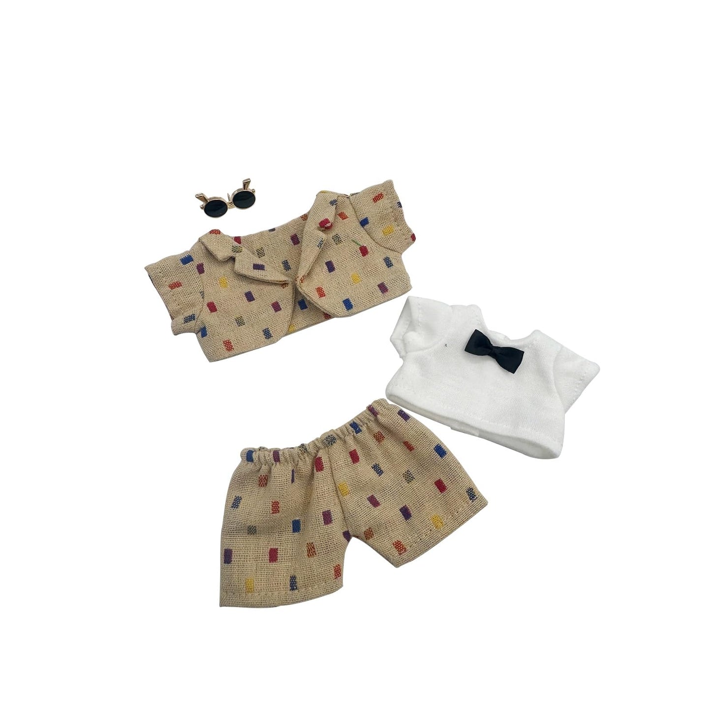 Wovglap Labu Bu Doll Clothes Set – 17cm La Bubu Dress Up Outfits, Khaki 2