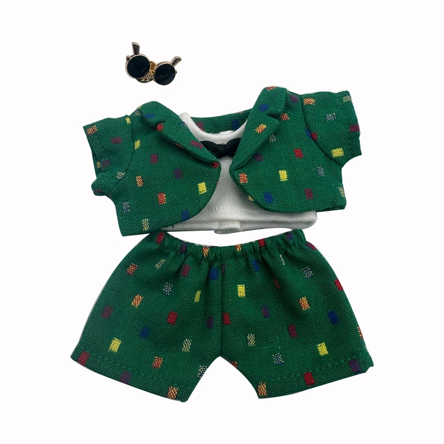 Wovglap Labubus Doll Outfits – Dark Green Kawaii Dress Up for 17cm Labubus Dolls