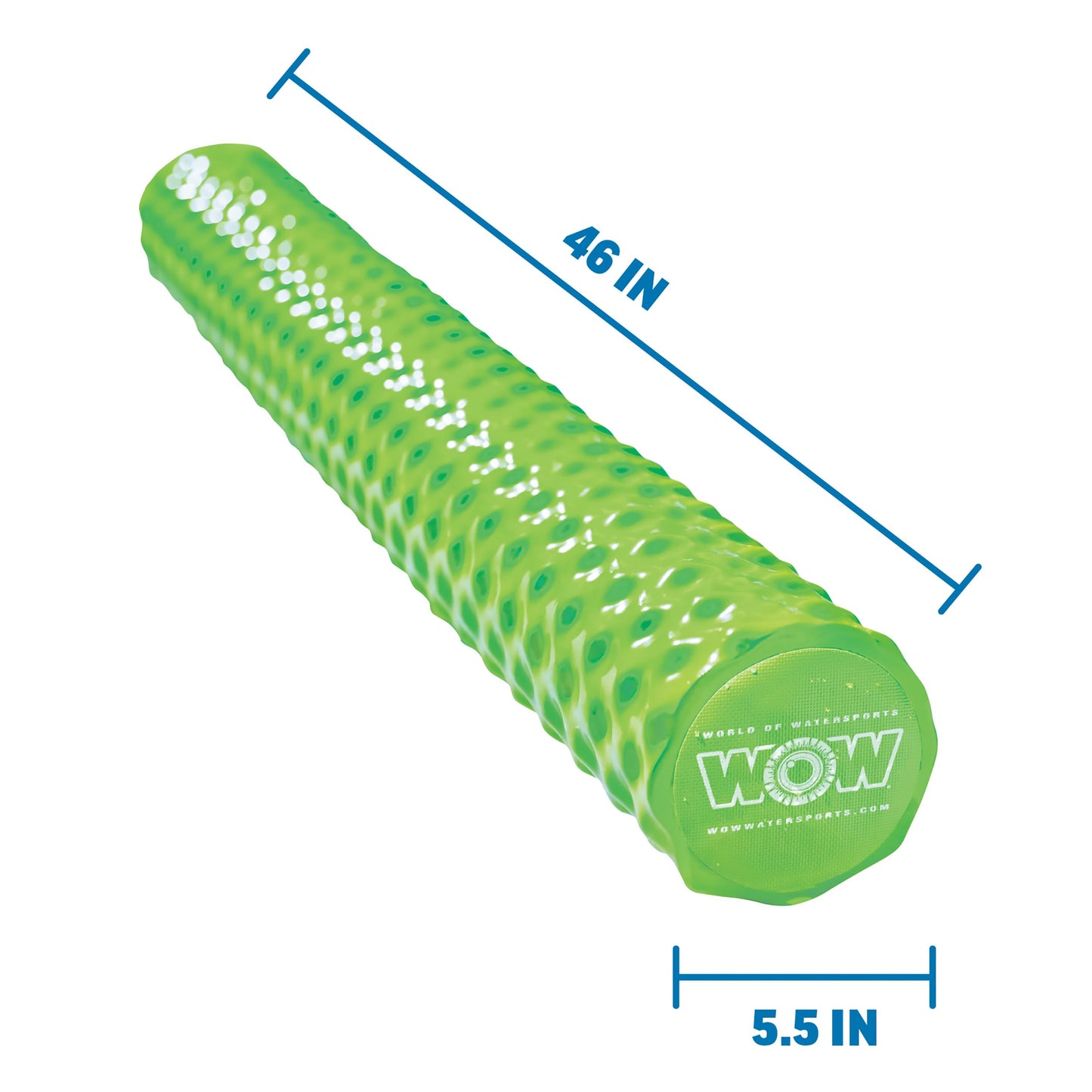 WOW Sports Lime Green Foam Pool Noodle – 46” Long, 250 lb Capacity, UV Protected