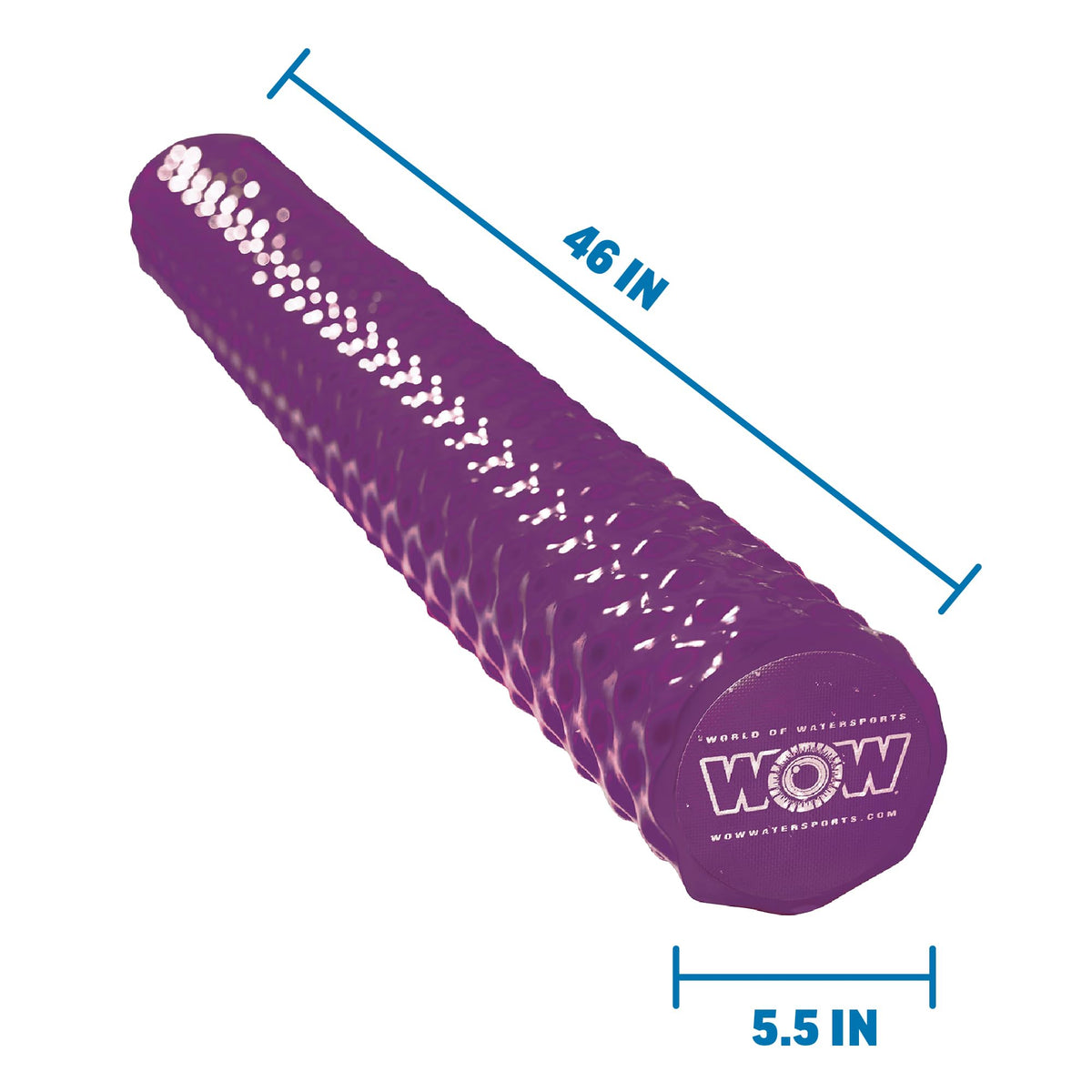 WOW Sports Purple Foam Pool Noodle - 46-inch Long, Up to 250 lb Buoyancy