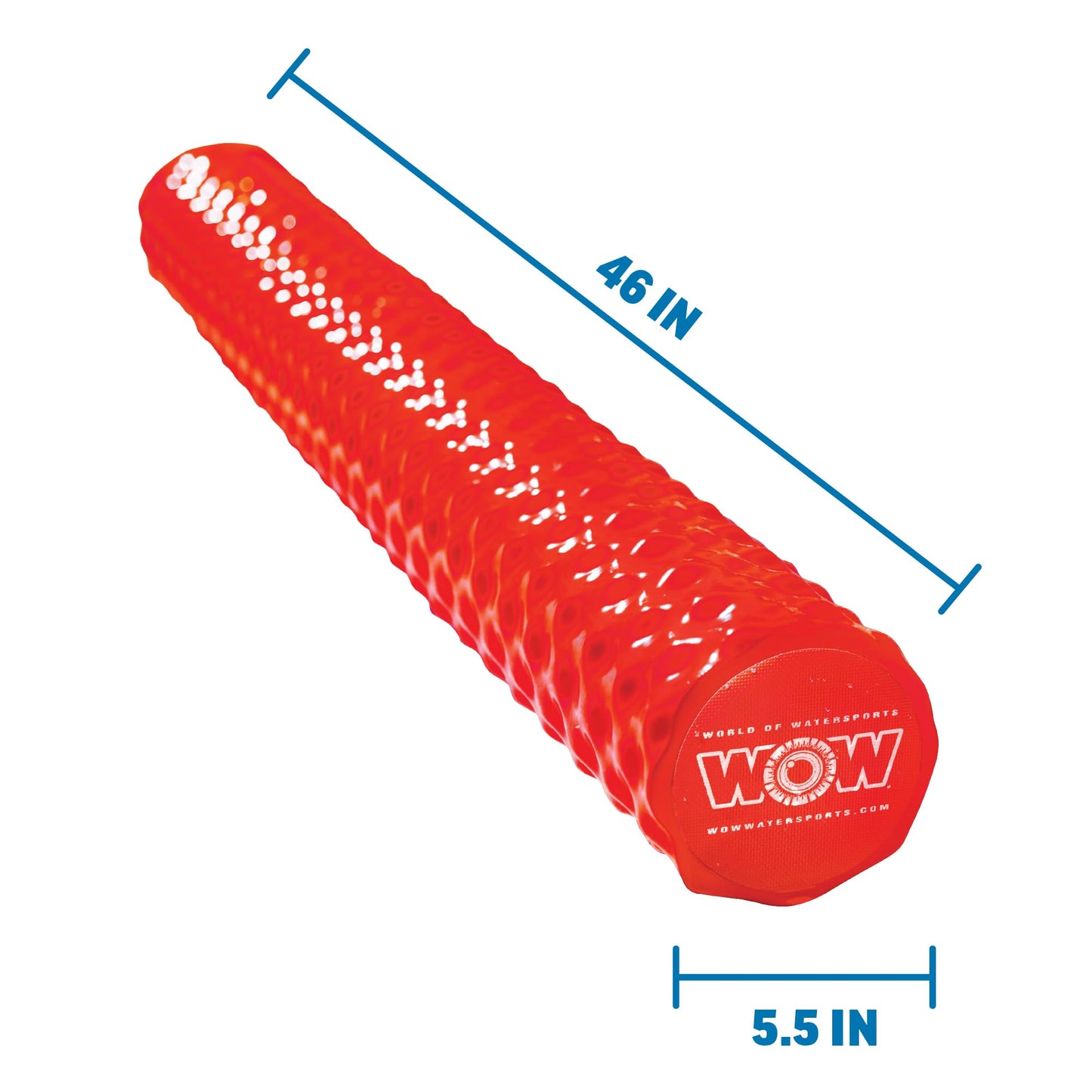 WOW Sports Red Foam Pool Noodle - 46 Inches, Ultra Buoyant & UV-Resistant