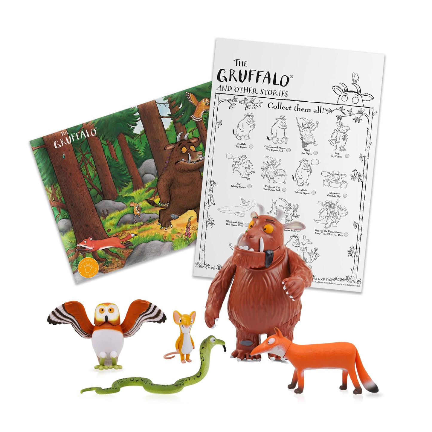 WOW! STUFF Gruffalo Mini Play Figures – Story Time Pack (Official Merchandise)