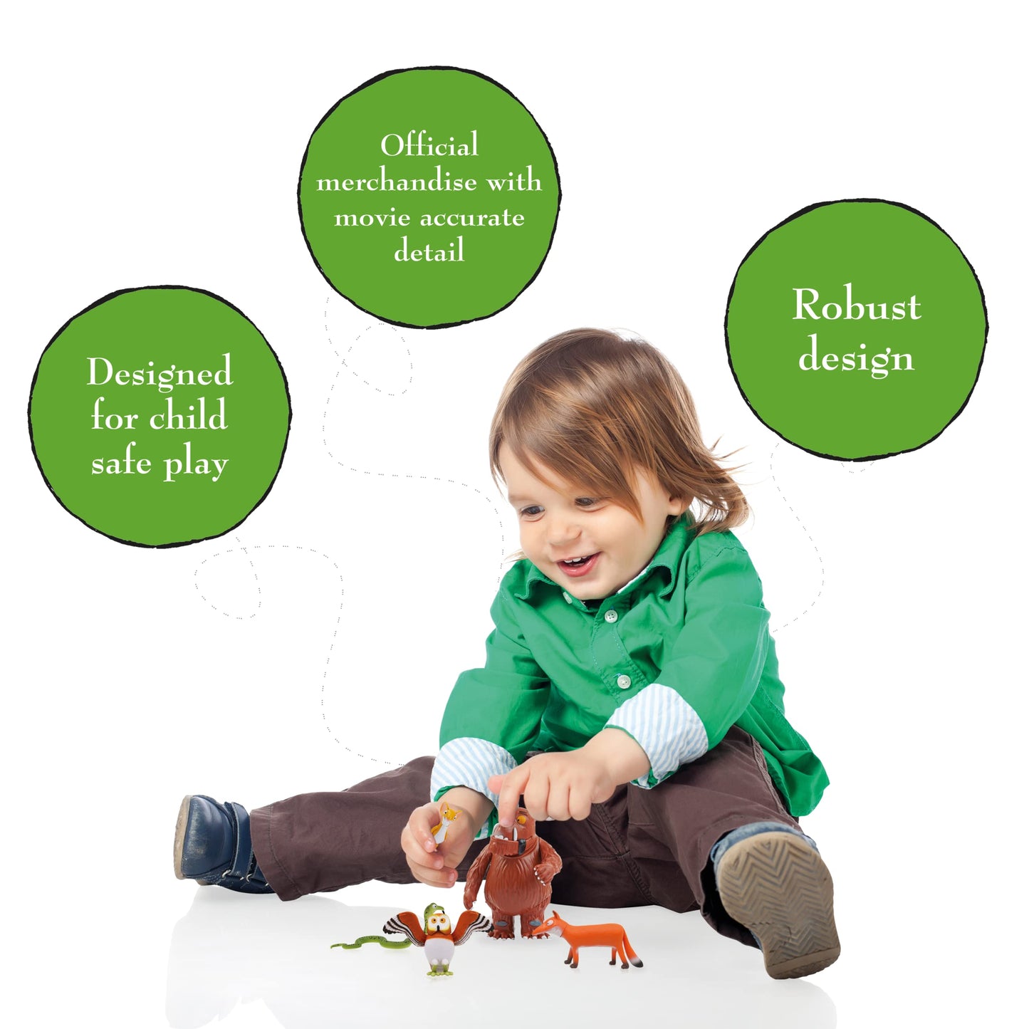 WOW! STUFF Gruffalo Mini Play Figures – Story Time Pack (Official Merchandise)