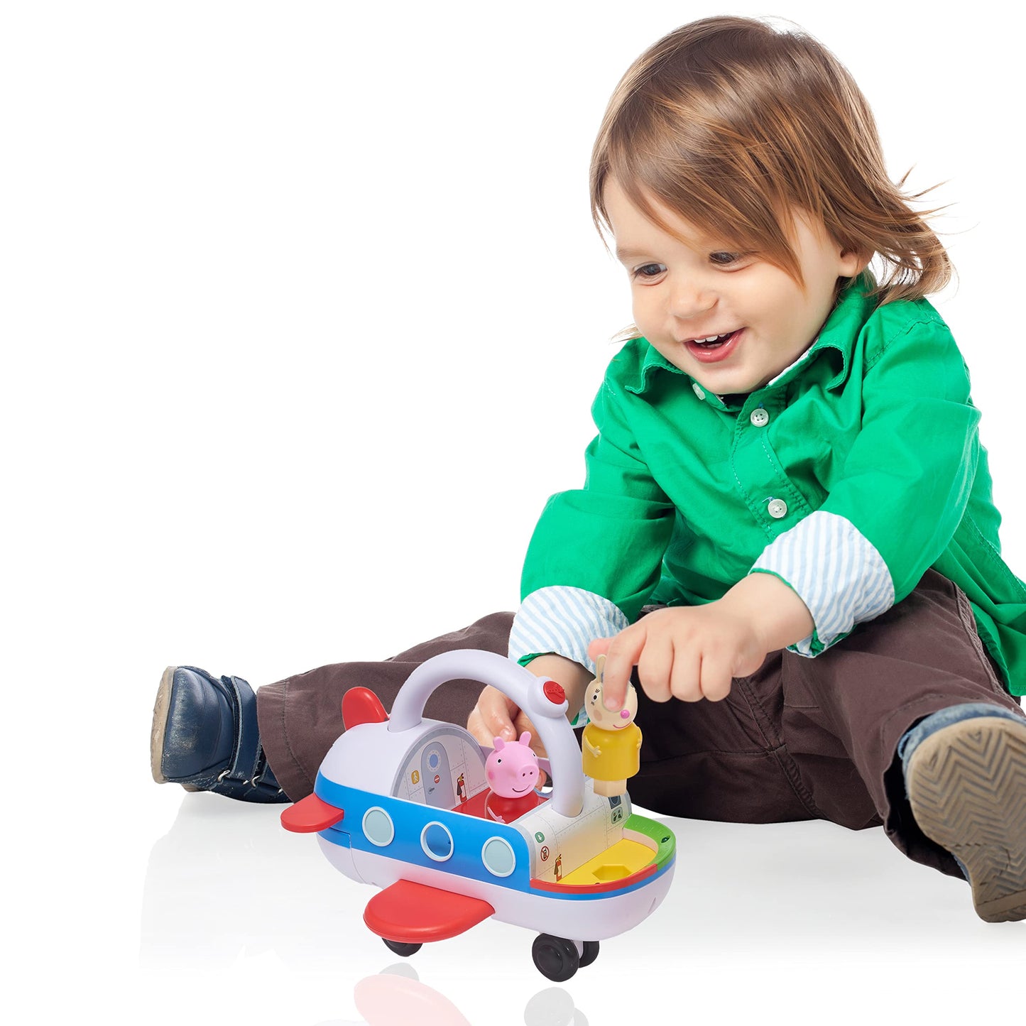 WOW! STUFF Peppa Pig Clever Plane – Motion-Sensing Preschool Toy (25+ Lights & Sounds, 3+)