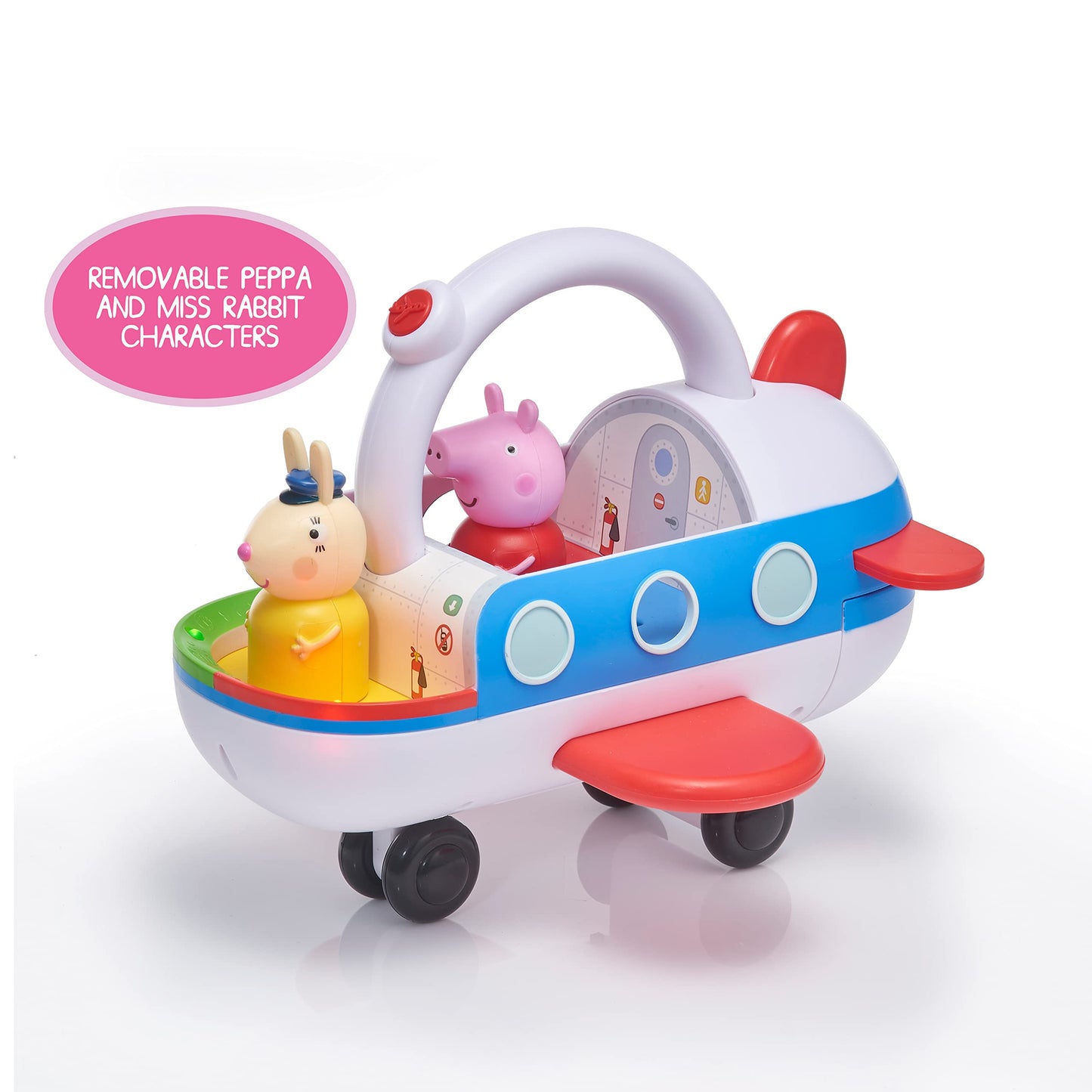 WOW! STUFF Peppa Pig Clever Plane – Motion-Sensing Preschool Toy (25+ Lights & Sounds, 3+)