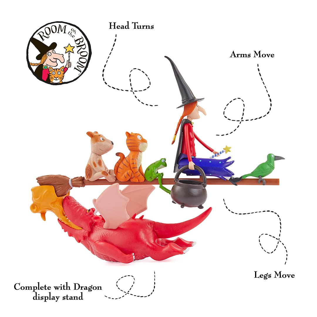 WOW! STUFF Room On The Broom Story Time Set – Official Collectible Articulated Figures