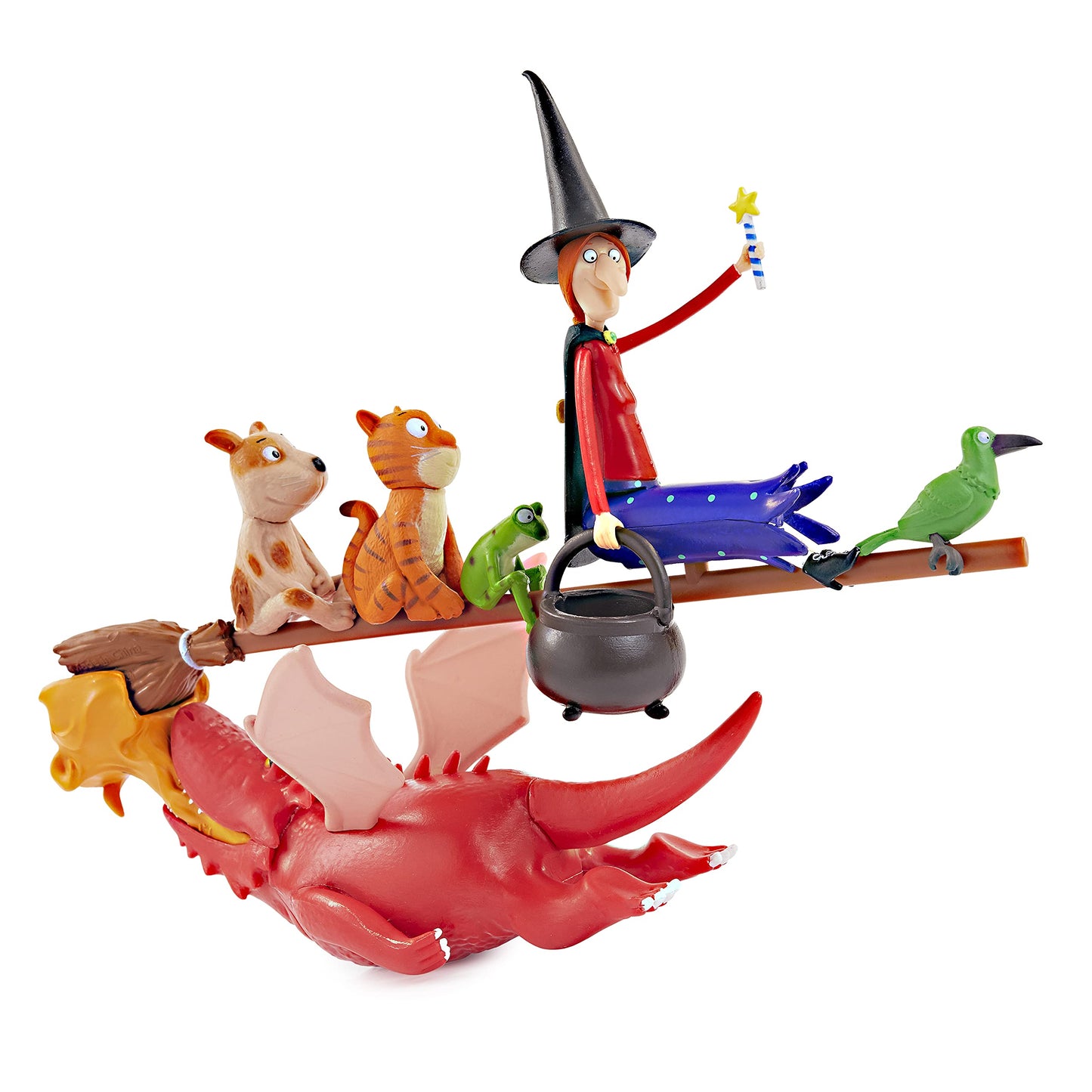 WOW! STUFF Room On The Broom Story Time Set – Official Collectible Articulated Figures
