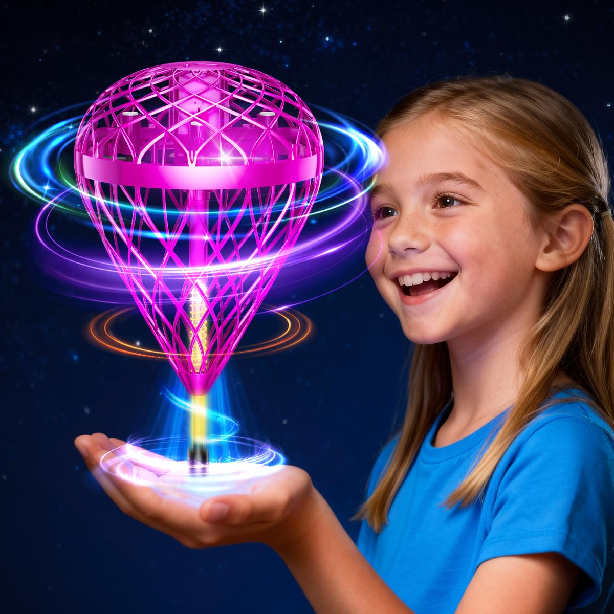 wow97e Hand Controlled Flying Orb Ball – Indoor & Outdoor Hover Toy