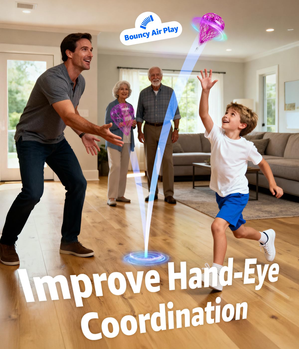 wow97e Hand Controlled Flying Orb Ball – Indoor & Outdoor Hover Toy