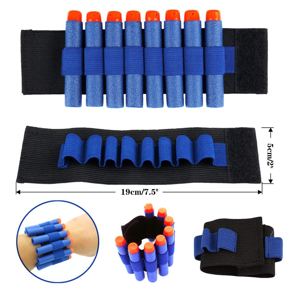 Wowang Nerf Vest Kit for N-Strike Elite – Darts, Clips, Mask & Glasses