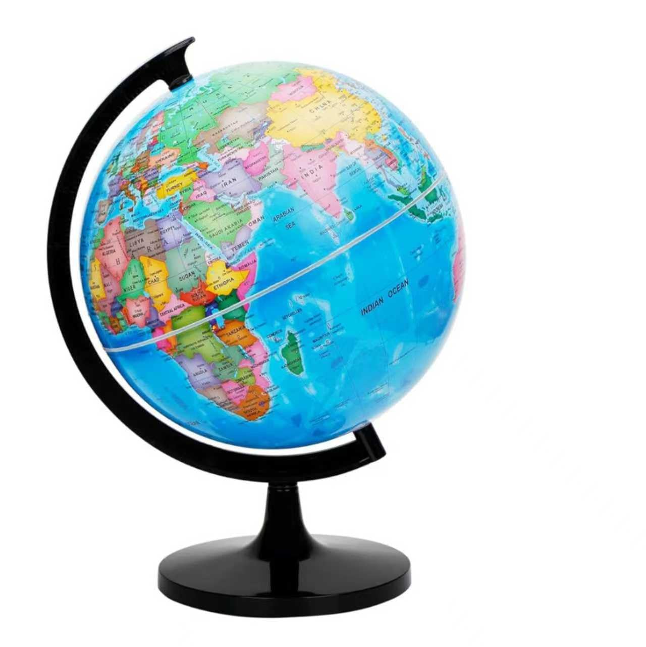 WOWESOTICA 12-Inch World Globe Kit – DIY Assembly, Desktop Geography Decor (Blue)